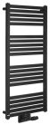 Egyenes radiátor, Sapho BRUCKNER GRUNT 600.121.6 fürdőszobai radiátor, 500x1050 mm, matt fekete