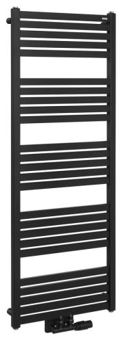 Egyenes radiátor, Sapho BRUCKNER GRUNT 600.122.6 fürdőszobai radiátor, 500x1330mm, matt fekete