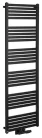 Egyenes radiátor, Sapho BRUCKNER GRUNT 600.123.6 fürdőszobai radiátor, 500x1610mm, matt fekete