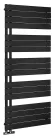 Egyenes radiátor, Aqualine MILI DC646T fürdőszobai radiátor, 600x1510mm, matt fekete