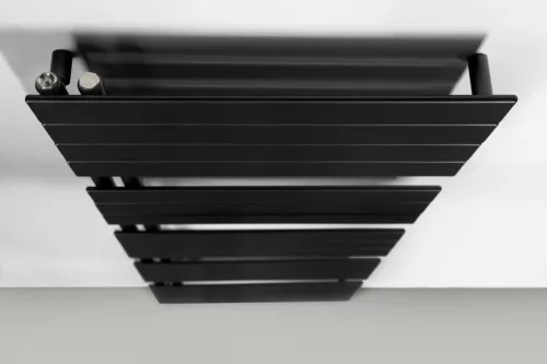 Egyenes radiátor, Aqualine MILI DC646T fürdőszobai radiátor, 600x1510mm, matt fekete