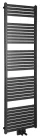 Egyenes radiátor, Aqualine TONDI DT446T fürdőszobai radiátor,  450x1690mm, matt fekete