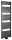 Egyenes radiátor, Aqualine TONDI DT446T fürdőszobai radiátor,  450x1690mm, matt fekete