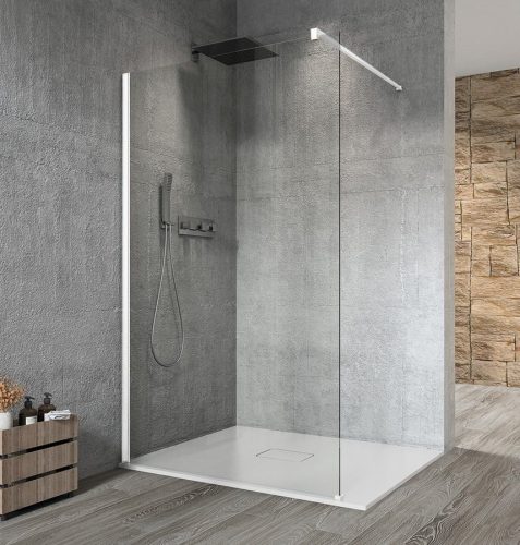 Walk-in, Sapho VARIO WHITE GX1212GX1015 WALK-IN fix zuhanyfal 1200mm, matt fehér Walk-in fali pro
