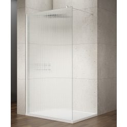   Walk-in, Sapho VARIO WHITE GX1512-07 WALK-IN zuhanyfal Nordic üveggel 1200mm, matt fehér színű Wa