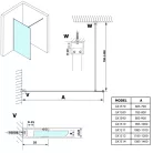 Walk-in, Sapho GELCO VARIO GX1514 Walk-In zuhanyfal, 1400x2000mm, Nordic üveg