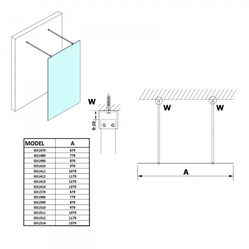Walk-in, Sapho GELCO VARIO GX1514 Walk-In zuhanyfal, 1400x2000mm, Nordic üveg