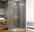 Zuhanykabin, Sapho BRUCKNER BORG 751.090.1 íves zuhanykabin, 900x900x1950mm