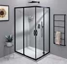 Zuhanykabin, Sapho SIGMA SIMPLY BLACK GS2190BGS2180B szögletes zuhanykabin 900x800mm, balos/jobbo