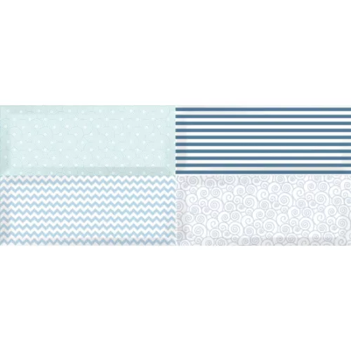 Dekorlap, Zalakerámia ZBD 53070 CARNEVAL fényes dekor 20x50