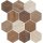 Dekorlap, Zalakerámia ZMG 32125 AMAZONAS matt dekor padlómozaik 29,5x33,5
