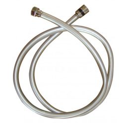   Zuhany gégecső, Sanotechnik 06040 zuhanytömlő műanyag,200 cm, ezüst