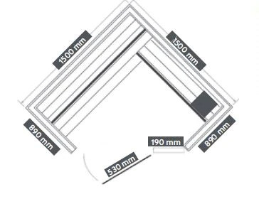 Szauna, Sanotechnik J60150 TALLINN háromszemélyes FINN szauna