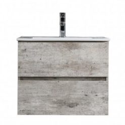   Alsó szekrény, Sanotechnik HT60102 CORBO 60 függesztett alsóbútor mosdóval, antik szürke