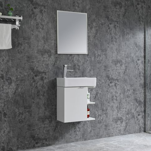 Komplett fürdőszobabútor, Sanotechnik HT50100 SPRING bútorszett, fehér