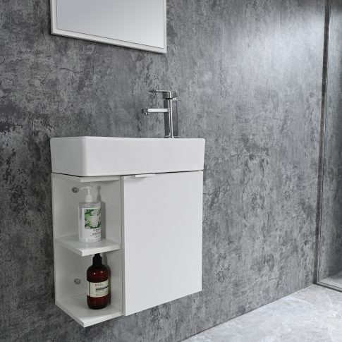 Komplett fürdőszobabútor, Sanotechnik HT50100 SPRING bútorszett, fehér