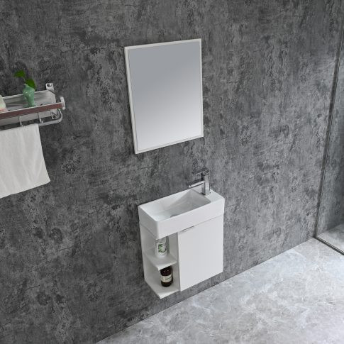 Komplett fürdőszobabútor, Sanotechnik HT50100 SPRING bútorszett, fehér