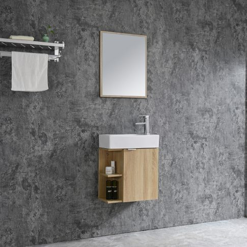 Komplett fürdőszobabútor, Sanotechnik HT50102 SPRING bútorszett, fautánzat