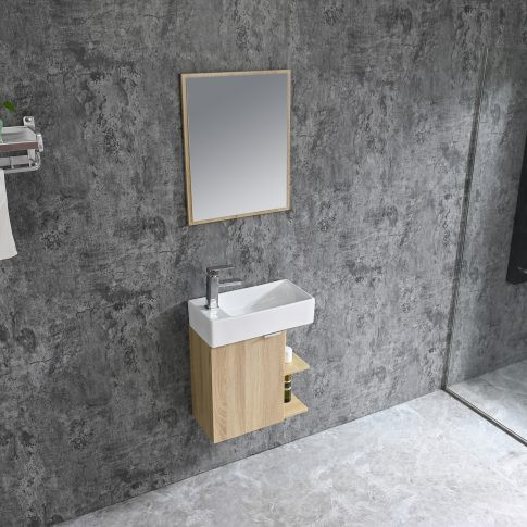 Komplett fürdőszobabútor, Sanotechnik HT50102 SPRING bútorszett, fautánzat