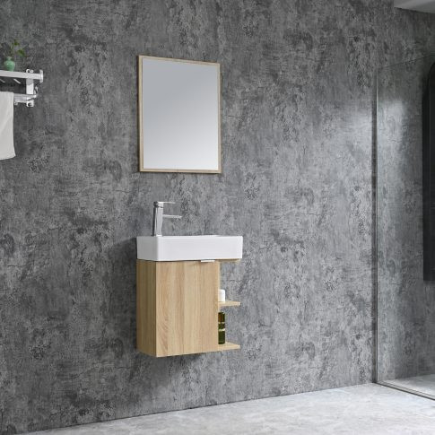 Komplett fürdőszobabútor, Sanotechnik HT50102 SPRING bútorszett, fautánzat