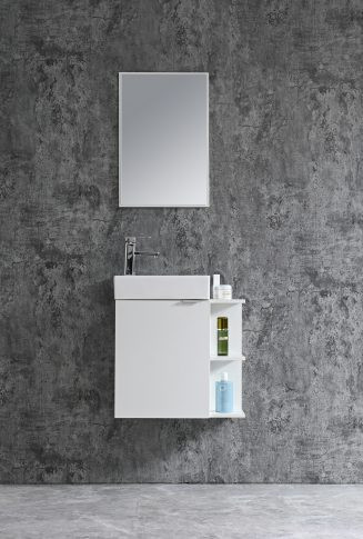 Komplett fürdőszobabútor, Sanotechnik HT55000 CLOUD bútorszett, fehér