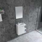 Komplett fürdőszobabútor, Sanotechnik HT55000 CLOUD bútorszett, fehér