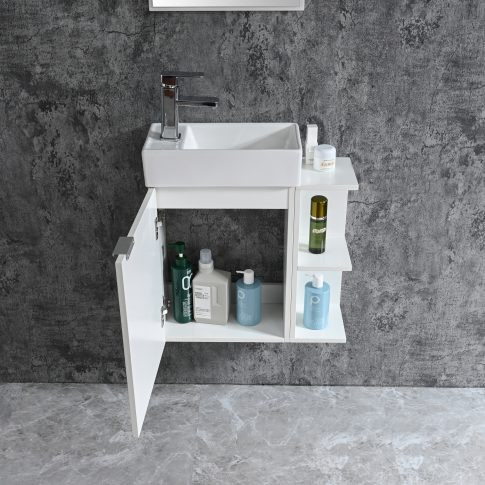 Komplett fürdőszobabútor, Sanotechnik HT55000 CLOUD bútorszett, fehér