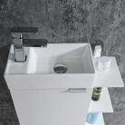 Komplett fürdőszobabútor, Sanotechnik HT55000 CLOUD bútorszett, fehér