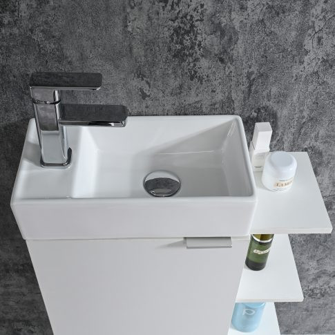 Komplett fürdőszobabútor, Sanotechnik HT55000 CLOUD bútorszett, fehér