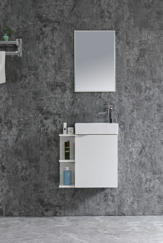 Komplett fürdőszobabútor, Sanotechnik HT55000 CLOUD bútorszett, fehér