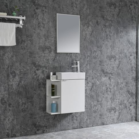 Komplett fürdőszobabútor, Sanotechnik HT55000 CLOUD bútorszett, fehér