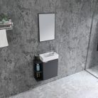 Komplett fürdőszobabútor, Sanotechnik HT55001 CLOUD bútorszett, antracit