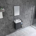 Komplett fürdőszobabútor, Sanotechnik HT55001 CLOUD bútorszett, antracit