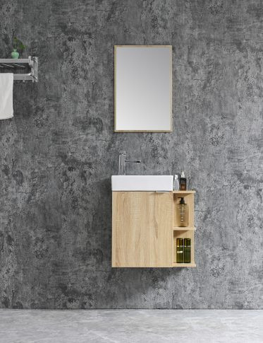 Komplett fürdőszobabútor, Sanotechnik HT55002 CLOUD bútorszett, fautánzat