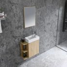 Komplett fürdőszobabútor, Sanotechnik HT55002 CLOUD bútorszett, fautánzat