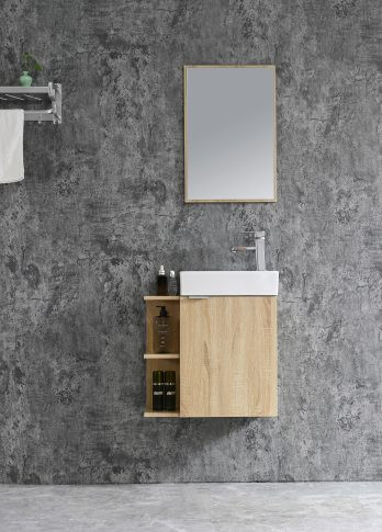 Komplett fürdőszobabútor, Sanotechnik HT55002 CLOUD bútorszett, fautánzat