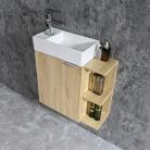 Komplett fürdőszobabútor, Sanotechnik HT55002 CLOUD bútorszett, fautánzat