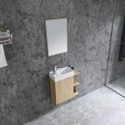 Komplett fürdőszobabútor, Sanotechnik HT55002 CLOUD bútorszett, fautánzat