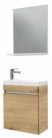 Komplett fürdőszobabútor, Sanotechnik 08399 NORA 48 függesztett mosdóhely szett, antik tölgy