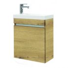 Komplett fürdőszobabútor, Sanotechnik 08399 NORA 48 függesztett mosdóhely szett, antik tölgy