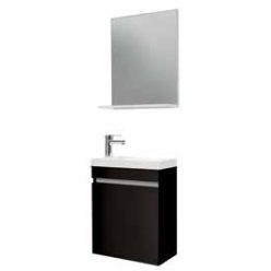   Komplett fürdőszobabútor, Sanotechnik 08403 NORA 48 függesztett mosdóhely szett, fekete