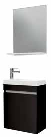 Komplett fürdőszobabútor, Sanotechnik 08403 NORA 48 függesztett mosdóhely szett, fekete