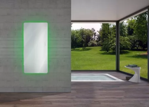 Speciális radiátor, Sanotechnik REM100 E-ROM tükrös fürdőszobai fűtőtest, 700 W