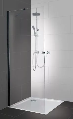 Walk-in, Sanotechnik BF120 YOUNG BLACK (SANOFLEX) zuhanyfal