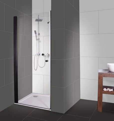 Zuhanyajtó, Sanotechnik BD70 BRAVA BLACK lengőajtó 70 cm