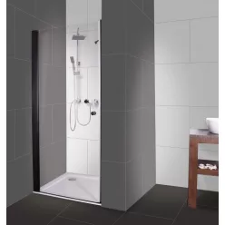 Zuhanyajtó, Sanotechnik BD90 BRAVA BLACK lengőajtó 90 cm