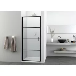 Zuhanyajtó, Sanotechnik S90B ELITE BLACK nyílóajtó