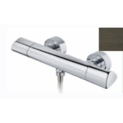   Zuhany csaptelep, Strohm Teka 67201020N2 Itaca termosztátos zuhany csaptelep, fekete