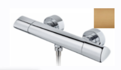 Zuhany csaptelep, Strohm Teka 67201020BZ Itaca termosztátos zuhany csaptelep, tüzes bronz