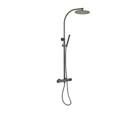   Zuhanyszett, Strohm Teka 67237020N2 Itaca Termosztátos zuhanyrendszer, fekete